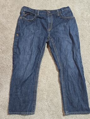 Ariat Fire Resistant Men's Straight-Leg Dark Blue Denim Jeans